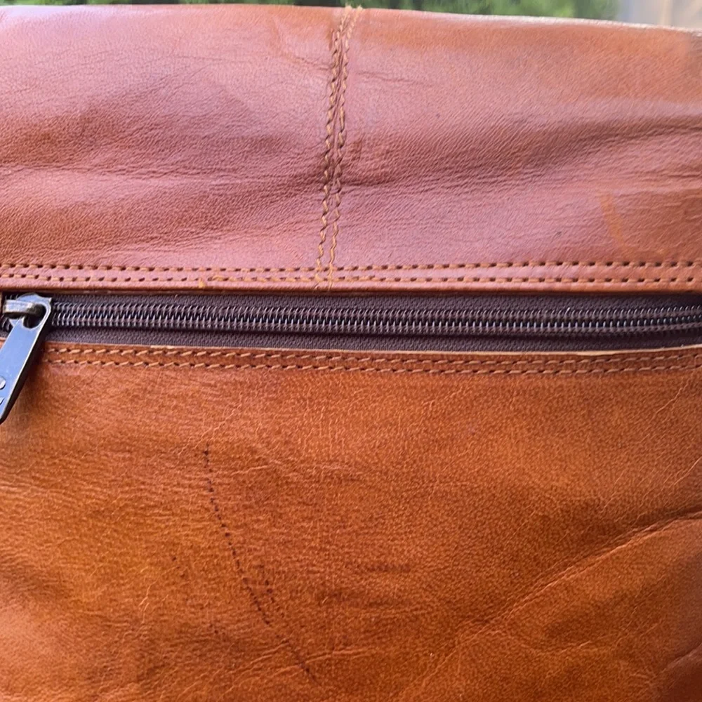Urban leather satchel
